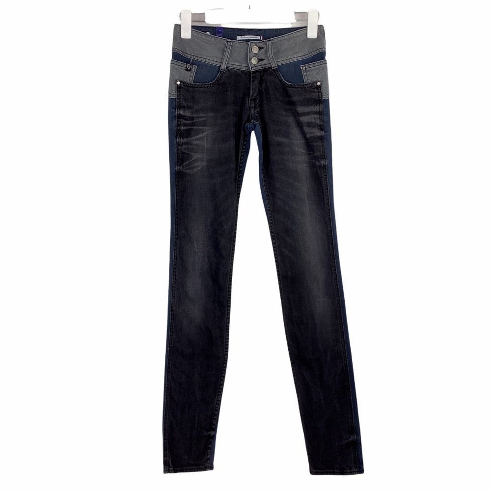 Le Temps Des Cerises 216 Amos Slim 2 Tone Jeans 25